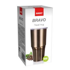 Kubek termiczny bravo 500ml złoty 