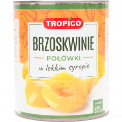 Brzoskwinie Tropico połówki w syropie 
