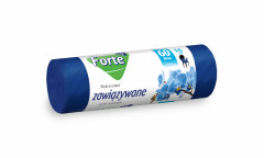 FORTE+ Worki na śmieci zawiązywane 60L 16 szt. LDPE