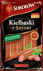Kiełbaski z szynki Sokołów 