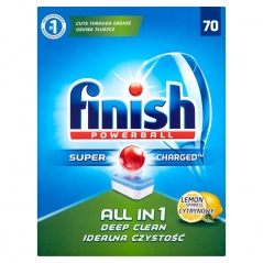 FINISH Powerball All in 1. Tabletki do mycia naczyń w zmywarce 63 cytrynowe