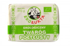 Twaróg półtłusty eko kostka Ekołukta 