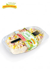 Sałatka z kiełbasą krakowską selerem i ananasem 