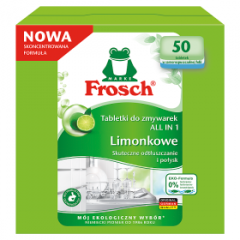 Tabletki do zmywarek Frosch all in one limonka 50szt 