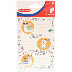 Naklejki herlitz na zeszyty lama arkusz a 3szt 