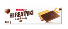 Herbatniki Spar pokryte czekoladą 