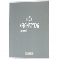 Zeszyt Herlitz przed Informatyka  A5 60k kratka z marginesem