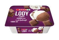 Lody Spar smak śmietankowo-czekoladowy 