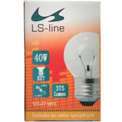 Żarówka kula przeźroczysta 40w e27 