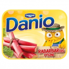 Danio Serek homogenizowany z rabarbarem 