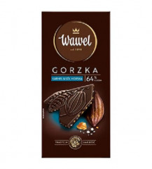 Czekolada Wawel gorzka 64% premium karmel sól morska 
