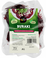 Buraki a to dobre! gotowane na parze 500g folia 