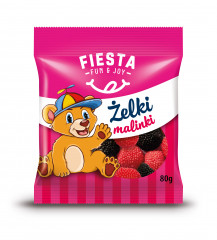 Żelki fiesta malinki 80g 