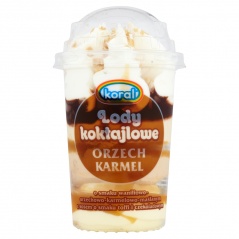 Lody koral koktajlowe orzech-karmel 