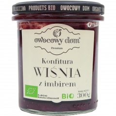 Konfitura wiśnia z imbirem bio 