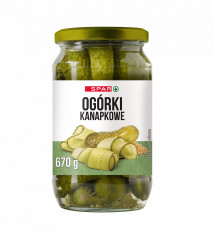 Spar ogórki kanapkowe ćwiartki 