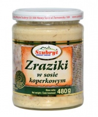 Zraziki domowe w sosie koperkowym 