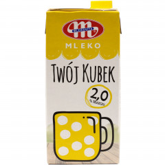 Mlekovita Mleko UHT Twój Kubek 2% tł. 1l
