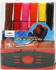 Pisaki w pudełku grube 12 kolorów amazing spider-man 11 