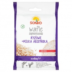 Wafle ryżowe+miłka abisyńska superfoods fit 