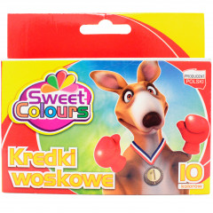 Kredki woskowe 10 kolorów 