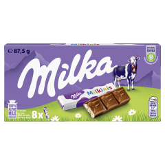 Milka Czekolada mleczna z mleka alpejskiego z nadzieniem mlecznym 87,5 g (8 sztuk)