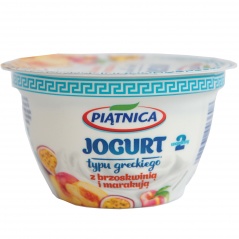 Piątnica Jogurt kremowy typu greckiego z brzoskwinią i marakują 150 g