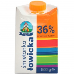 Śmietanka Łowicka UHT   36% 500g Łowicz