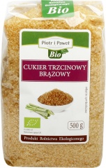 Cukier trzcinowy brązowy bio Piotr i Paweł