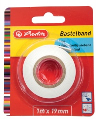 Taśma klejąca Herlitz dwustronna 19mm x 1m biała 