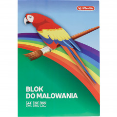 Blok do malowania Herlitz a4 20k biały 