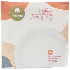 Talerze papierowe 23cm  EKO 10szt 