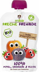 Mus bio jabłko - truskawka - figa 