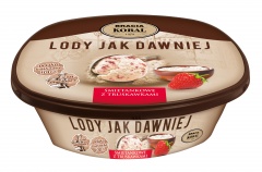 Lody Jak Dawniej śmietankowe z truskawkami 