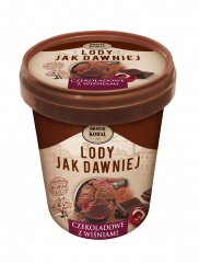 Lody jak dawniej czekoladowe z wiśniami 