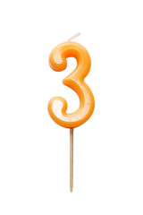 Świeczka kolorowa na szpilce nr 3