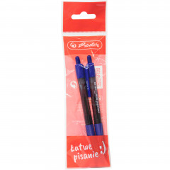 Długopis herlitz smoothy żelowy czarny 2szt 01 