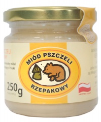 250 g Rzepakowy miód pszczeli