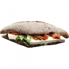 Kanapka z serem brie i warzywami 