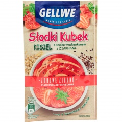 Kisiel Gellwe truskawkowy z ziarnami 