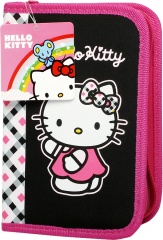 Piórnik z wyposażeniem 1-komorowy hello-kitty 