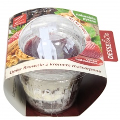 Deser brownie z kremem mascarpone 
