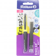 Długopis Pelikan erase 2.0 czarny +2 wkłady 