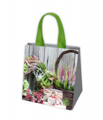 Torba tkana wrzos  34x34x22cm 