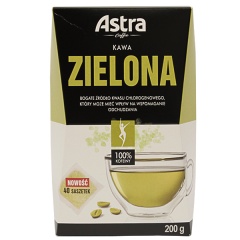 Astra Kawa ZIELONA Surowa  200g 40 sasz.