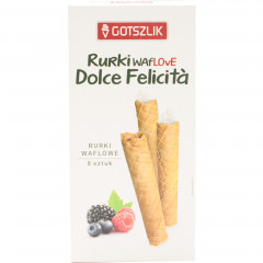 Wafle gotszlik rurka do bitej śmietany dolce felicta 8 szt 
