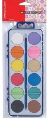 Farby akwarele 12 kolorów 
