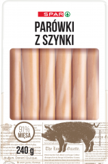 Parówki Spar z szynki 