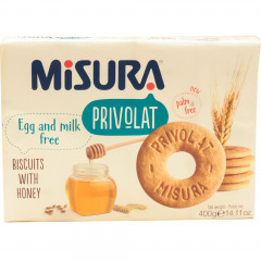 Ciastka Misura privolat z miodem 400g 