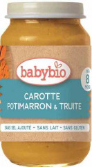 Obiadek babybio bio bezgl pstrąg marchew-dynia po 8 mies 200g 
